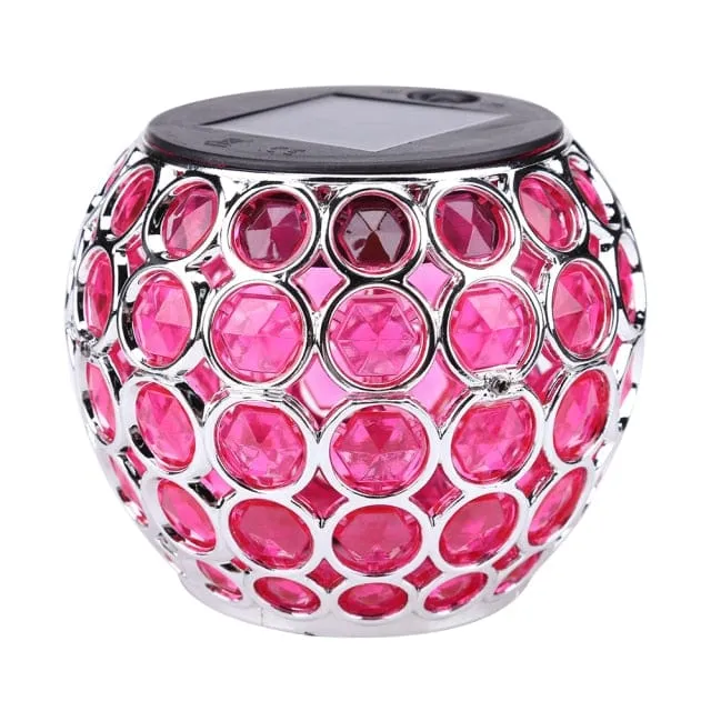 Lampe de Table Solaire Mosaïque Colorée LED
