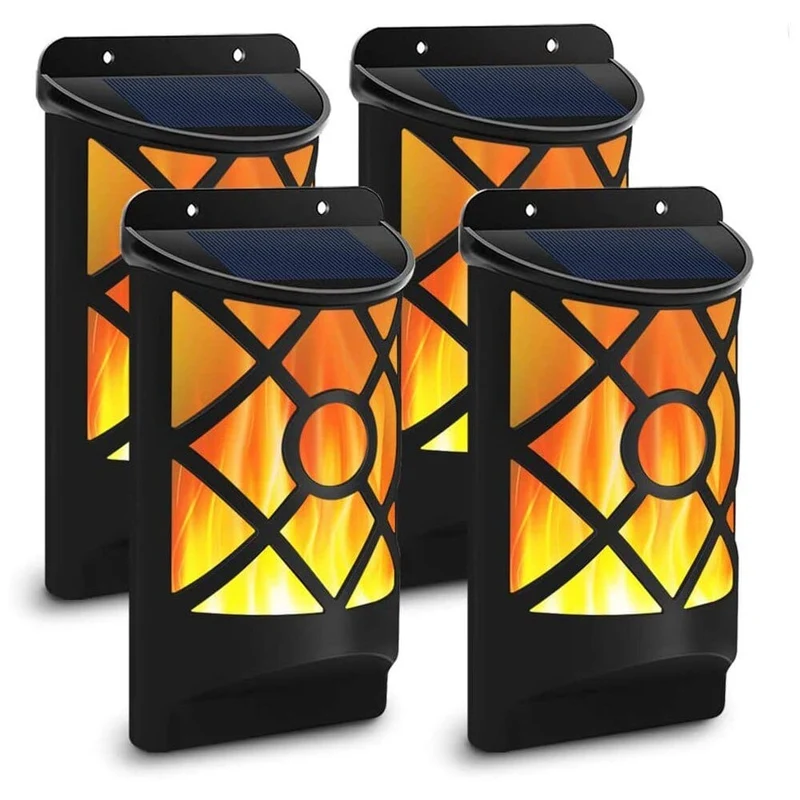 Lampe Murale Solaire Effet Flamme