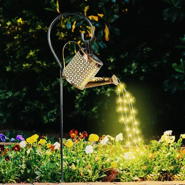 Lampe de Jardin Solaire Arrosoir Lumineux Amélioré