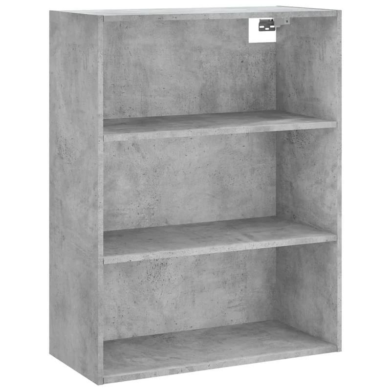 Buffet bahut commode armoire meuble de rangement organisateur cuisine salle de séjour salon haut 69,5 x 34 x 180 cm bois d'ingénierie gris 02_0034605