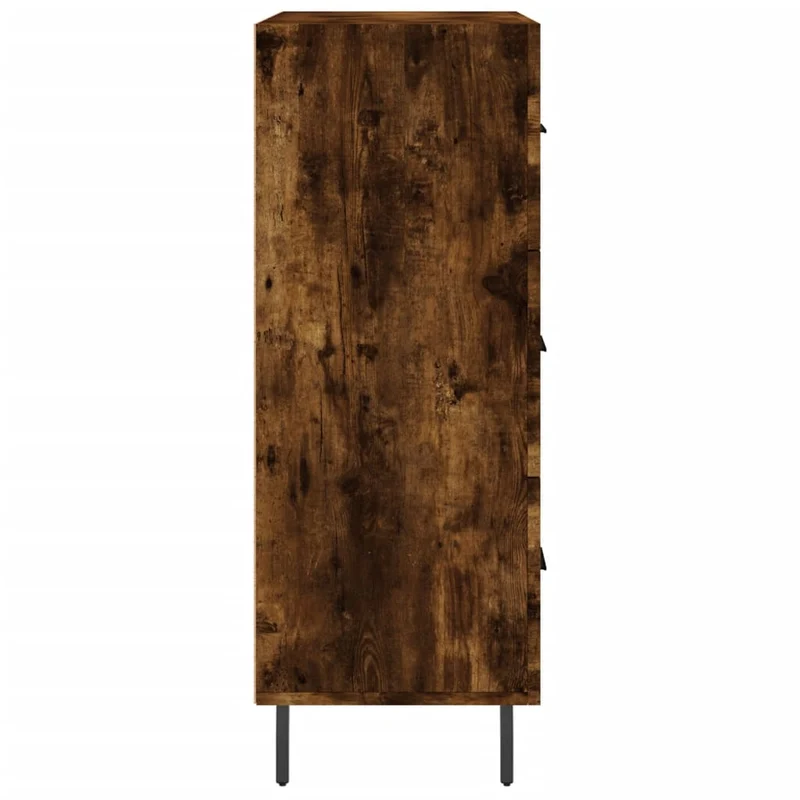 Buffet bahut commode armoire meuble de rangement organisateur cuisine salle de séjour salon 69,5 x 34 x 90 cm bois d'ingénierie marron 02_0031039
