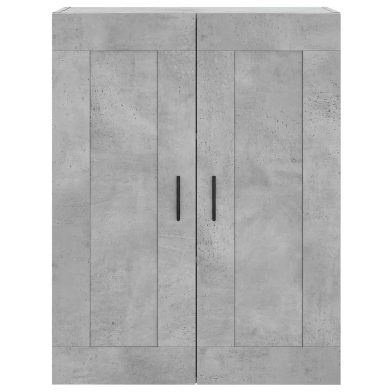 Buffet bahut commode armoire meuble de rangement organisateur cuisine salle de séjour salon haut 69,5 x 34 x 180 cm bois d'ingénierie gris 02_0034657