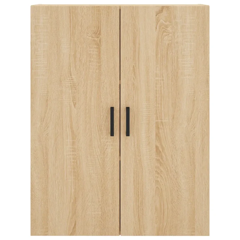 Lot de 2 armoires murales design pratique rangement 69,5 x 34 x 90 cm en bois d'ingénierie chêne sonoma 02_0055359