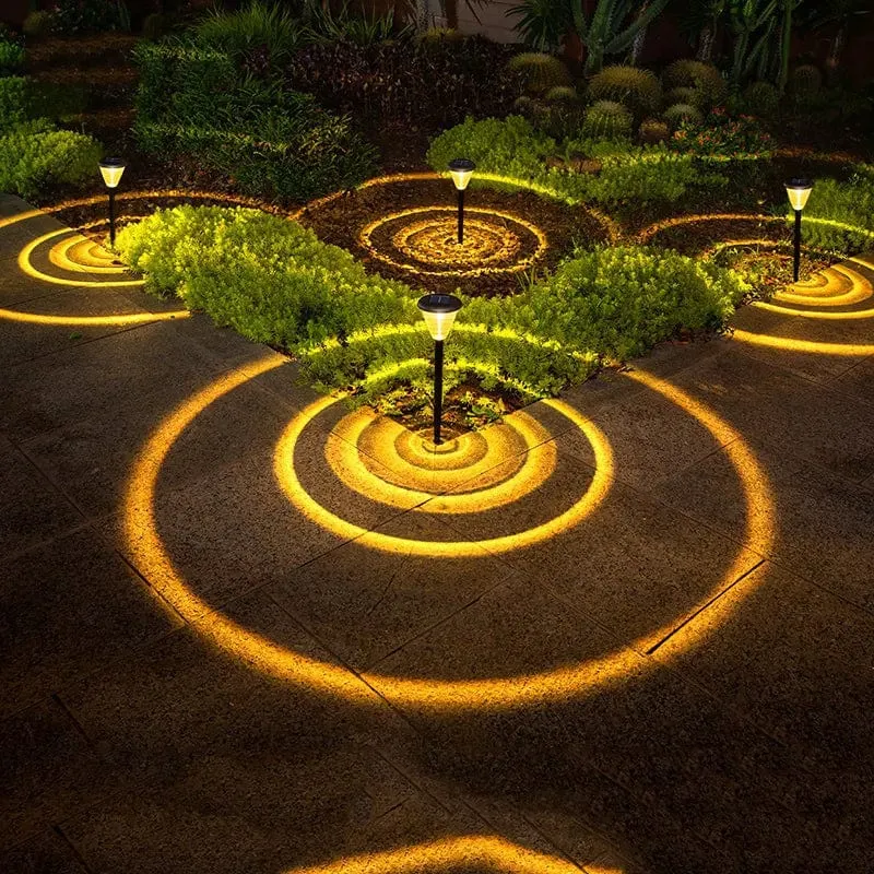 Lampe de Jardin Solaire Multicolore 8LED
