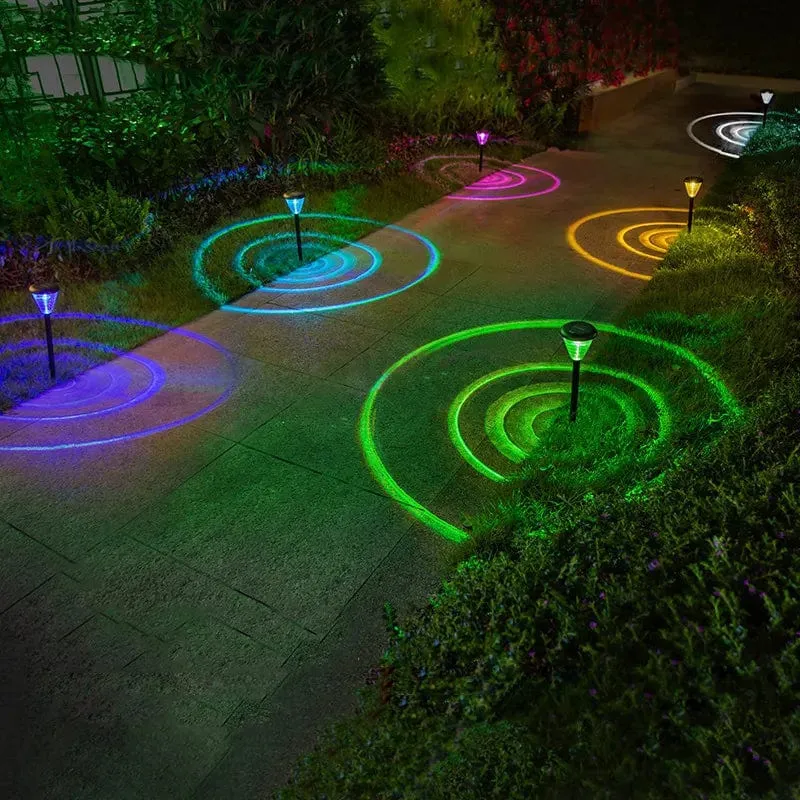 Lampe de Jardin Solaire Multicolore 8LED