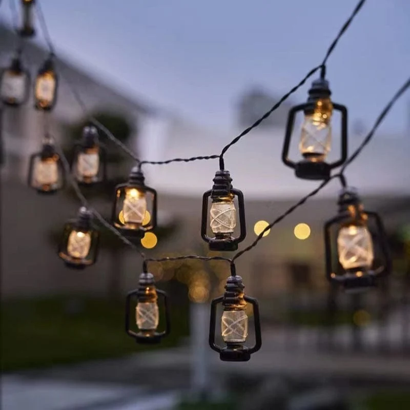 Guirlande Lumineuse Solaire Extérieur LED Mini-Lanternes