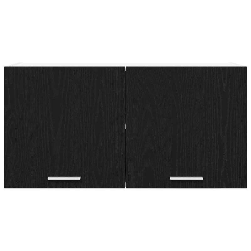 Armoire suspendue moderne rangement espace de stockage 80 x 31 x 40 cm en bois d'ingénierie chêne noir 02_0053226