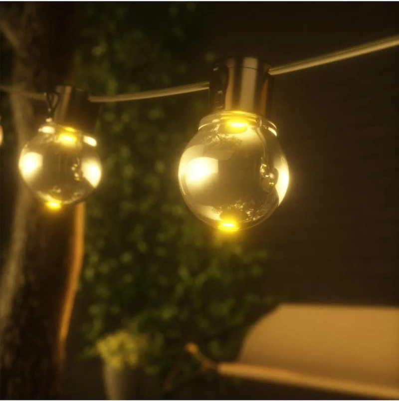 Guirlande d'Ampoules Solaires LED Pour Extérieur