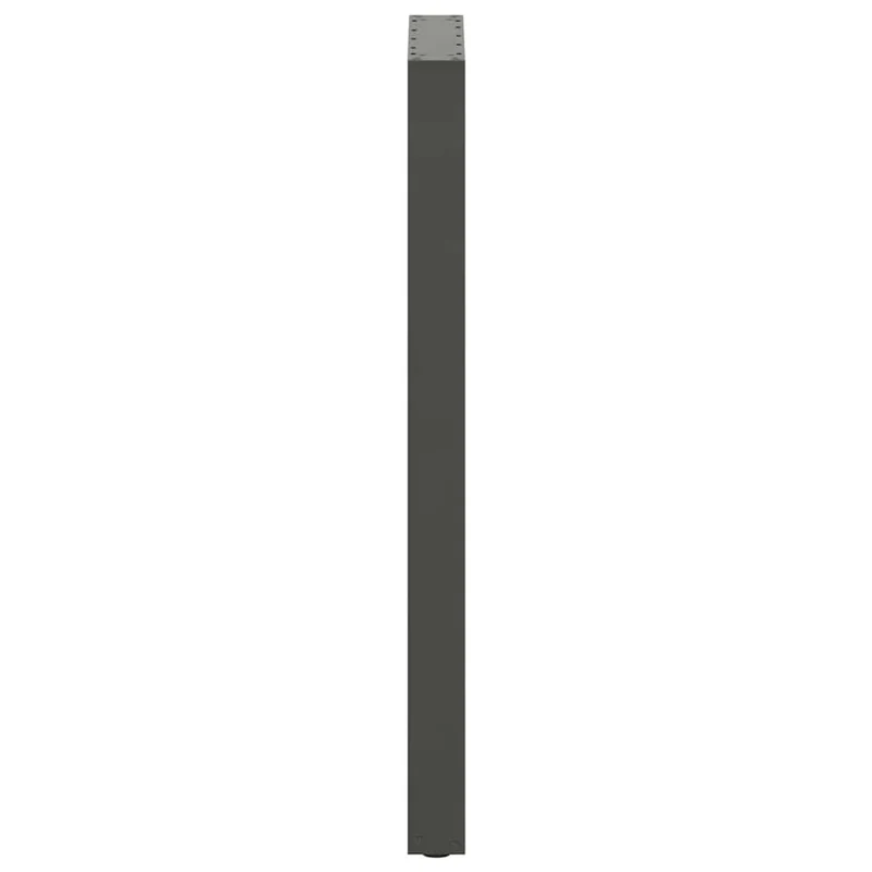 Lot de 2 pieds de table de bar en U ajustables 40 x 110-111 cm style moderne finition épurée en acier anthracite 02_0057482