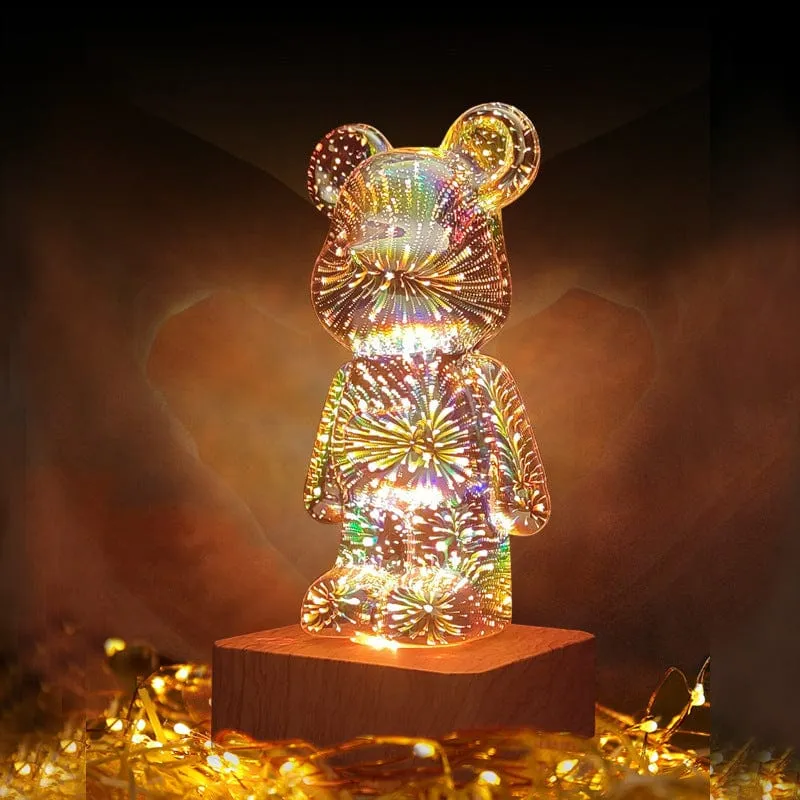 LumiOurson - Lampe-ourson à effets Feu d'Artifice