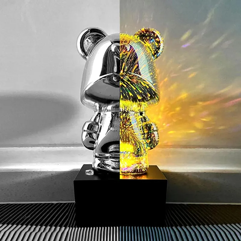 LumiOurson - Lampe-ourson à effets Feu d'Artifice