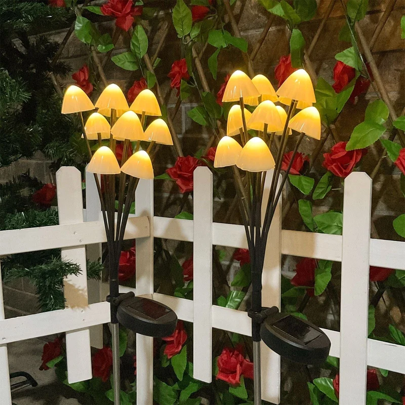 Lampe Solaire Champignon Féérique