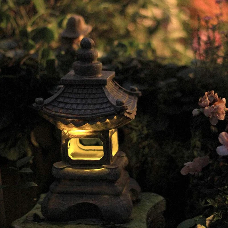 Lanterne Solaire Japonaise Traditionnelle Apaisante