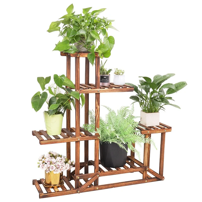 Porte Plante en Bois 5 Niveaux "Oïhan"