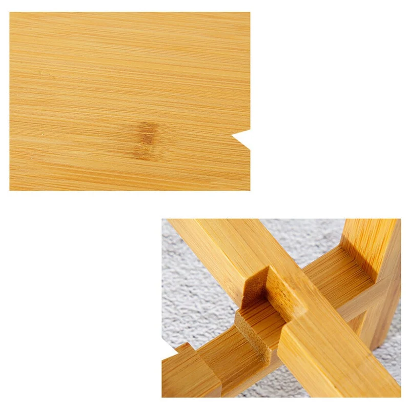 Petit Support de Plante en Bois de Bambou "Txikia"