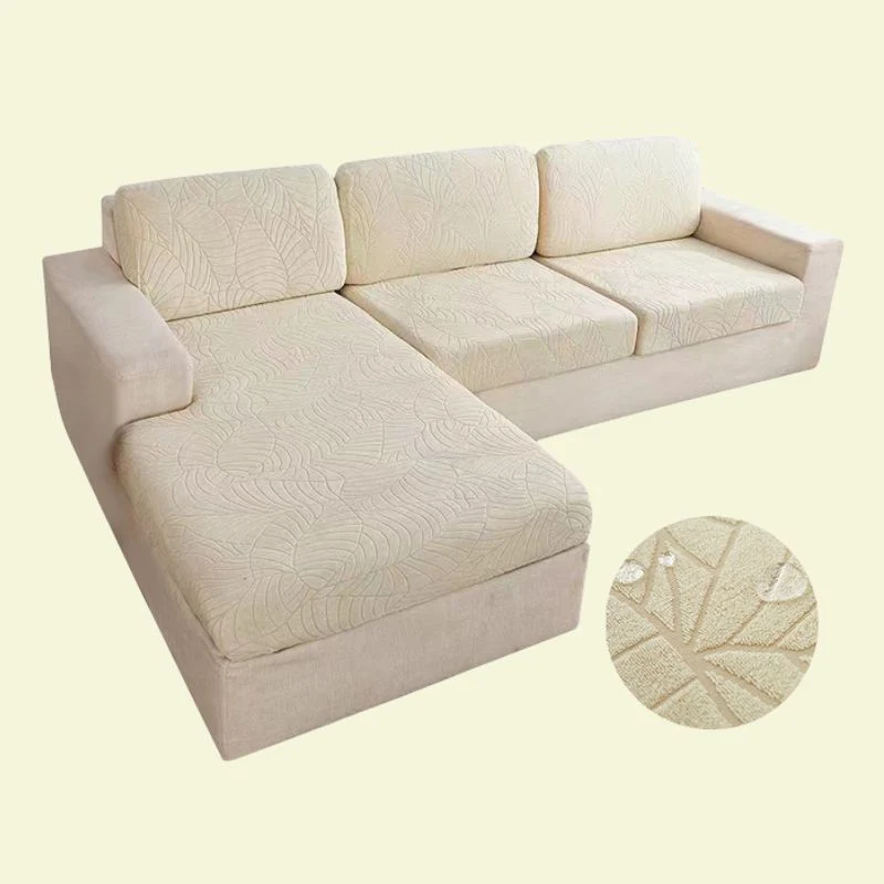 Housse de Coussin Canapé Imperméable Crème
