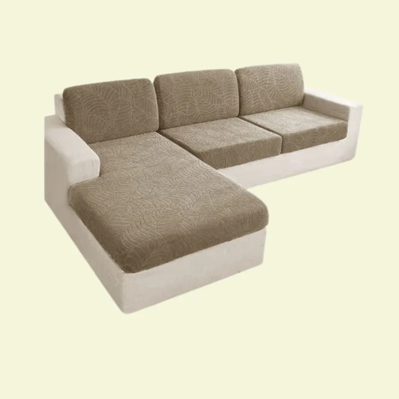 Housse de Coussin Canapé Imperméable Kaki Clair