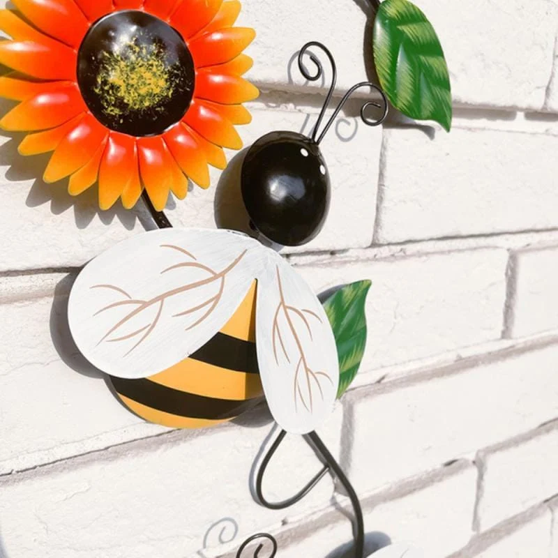 Décoration Murale Extérieure "Abeille & Coccinelle"