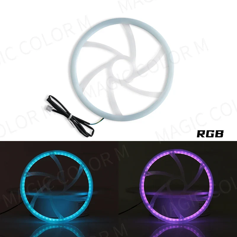 Bandes Acryliques Éclairage d'Ambiance RGB Voiture 110 cm