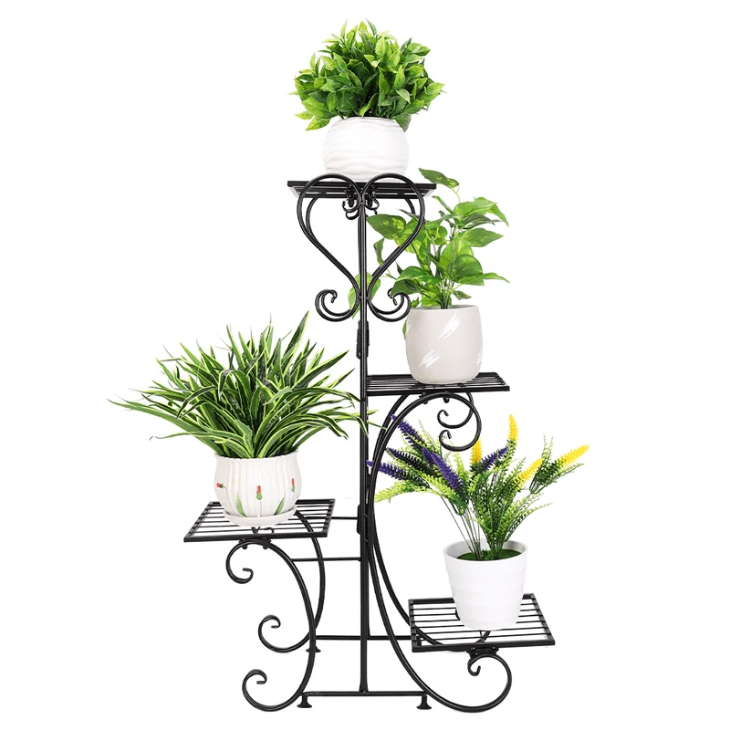 Porte Plante en Fer Forgé Vintage