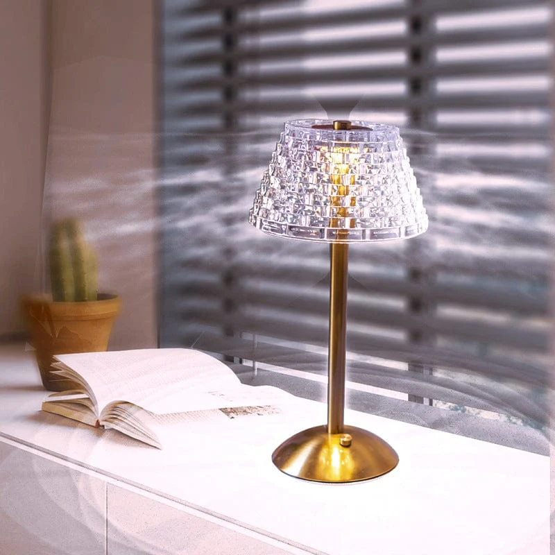 Lampe de chevet Rétro effet Cristal