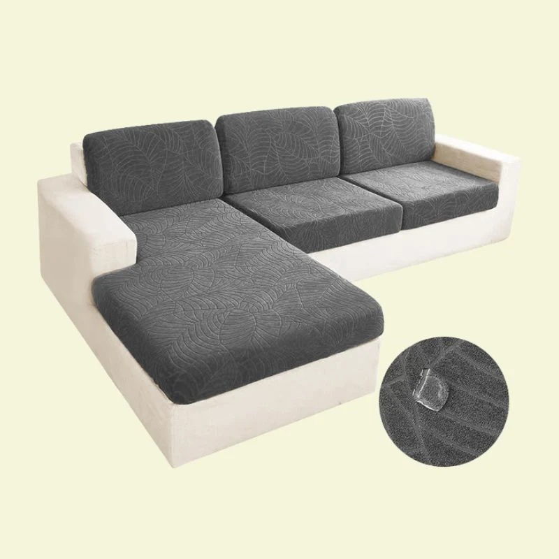 Housse de Coussin Canapé Imperméable Gris