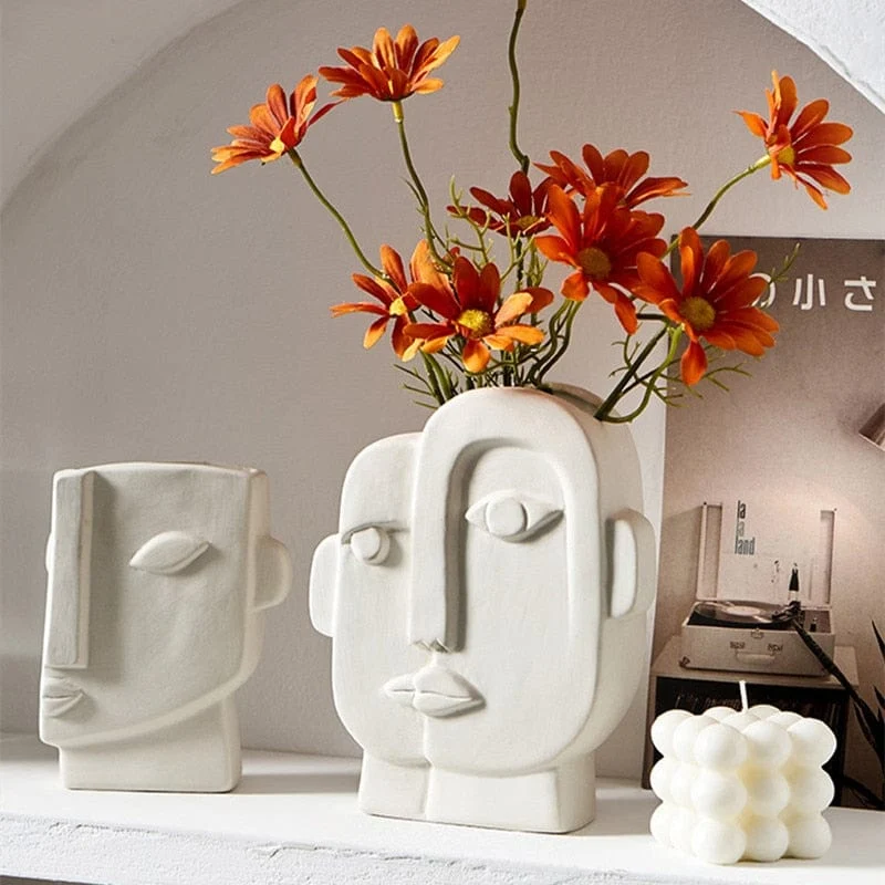 Vase Visage Abstrait