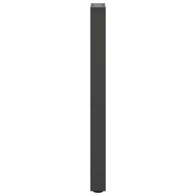 Lot de 2 pieds de console modernes 38 x 73 cm avec niveleurs réglables en acier anthracite 02_0057538