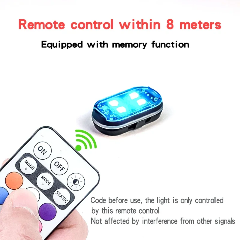 Éclairage d'Ambiance LED Sans Fil Rechargeable Voiture RGB