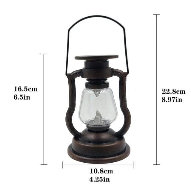 Lanterne Solaire Jardin Style Retro
