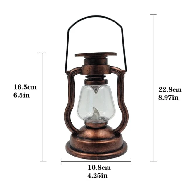 Lanterne Solaire Jardin Style Retro