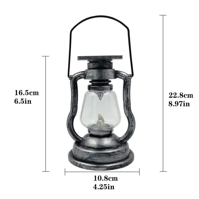 Lanterne Solaire Jardin Style Retro