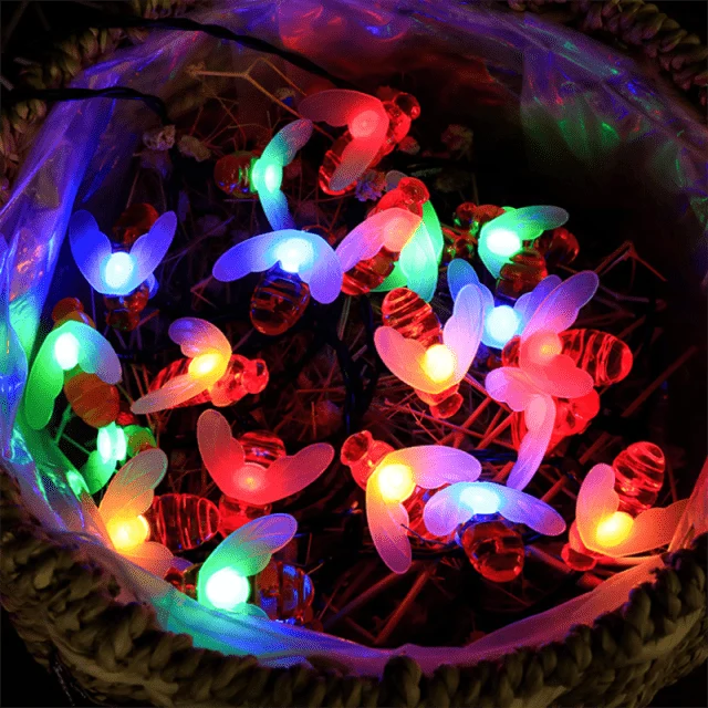 Guirlande Solaire Guinguette LED Abeilles