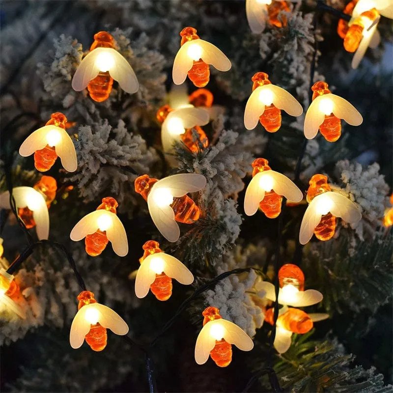 Guirlande Solaire Guinguette LED Abeilles