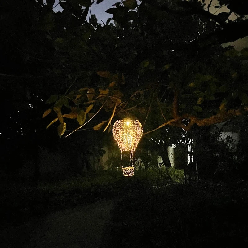 Lanterne Solaire Suspendue Montgolfière