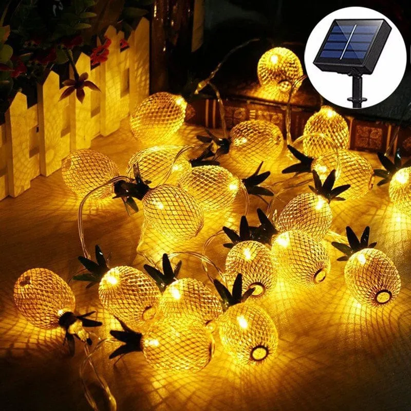 Guirlande Lumineuse Solaire Mini Ananas