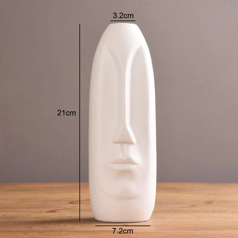 Vase en Céramique "Visage Archaïque"