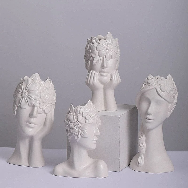 Vase en Céramique "Couronne de Fleurs"