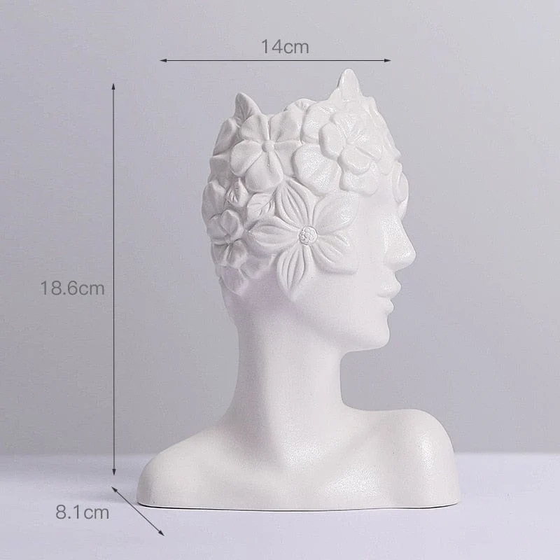 Vase en Céramique "Couronne de Fleurs"