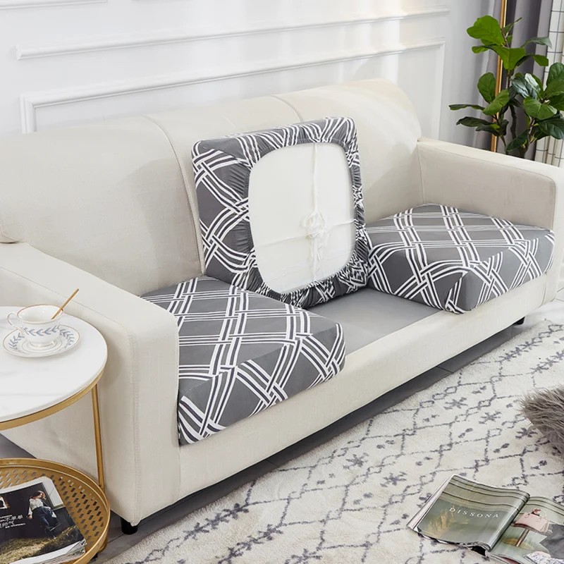 Housse de Coussin Canapé Géométrique