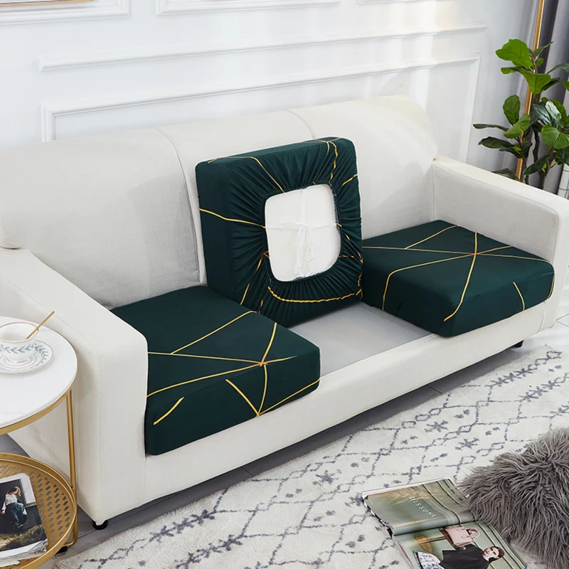 Housse de Coussin Canapé Imprimé Vert