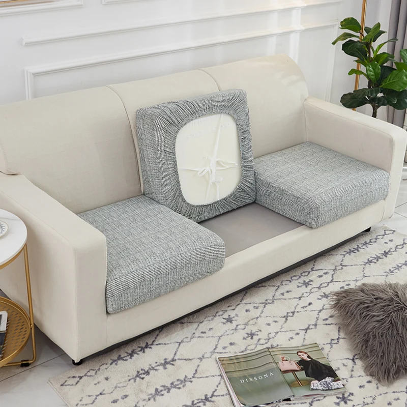 Housse de Coussin Canapé Imprimé Gris