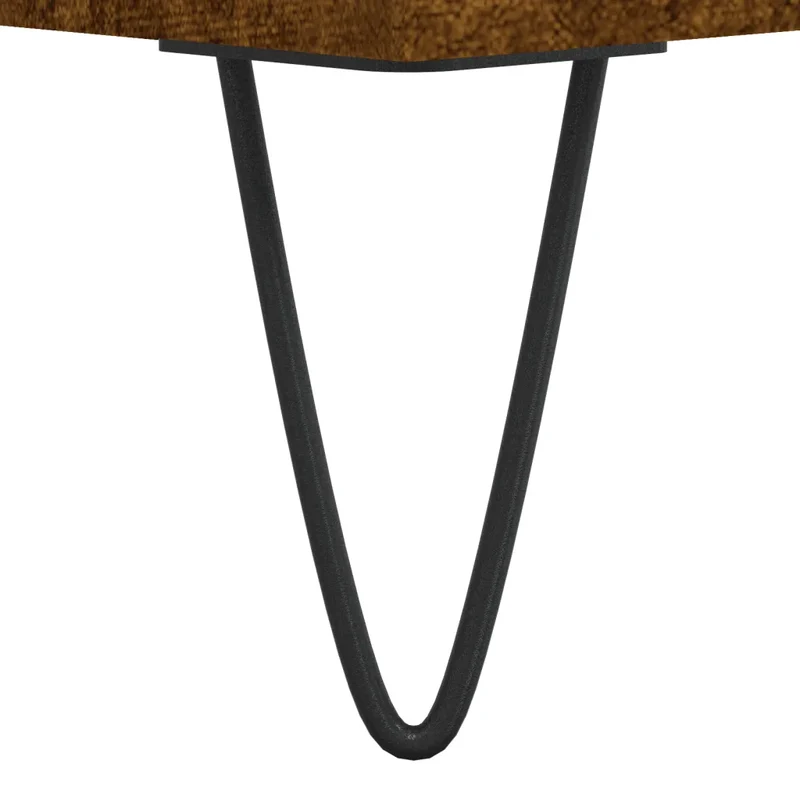 Meuble TV contemporain rangement pratique 150 x 36 x 30 cm en bois d'ingénierie chêne fumé 02_0048713