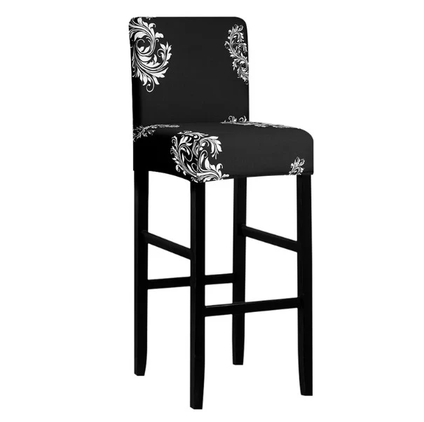 Housse de Tabouret Baroque Noir