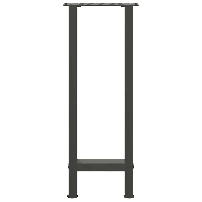 Lot de 2 pieds de console robustes réglables 28 x 72-73 cm esthétique moderne en acier anthracite 02_0057534