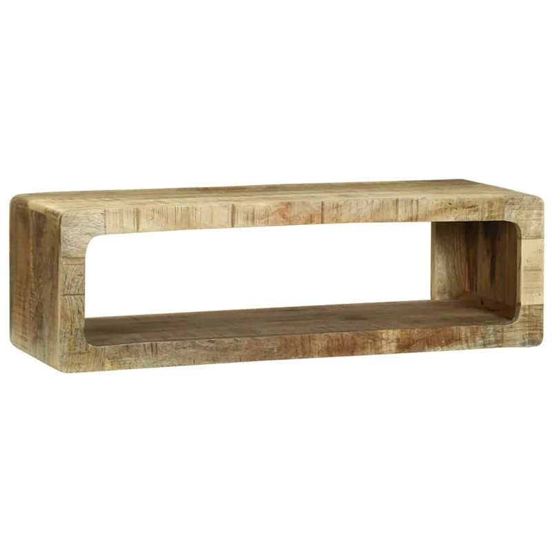 Meuble TV moderne minimaliste rangement 80 x 30 x 25 cm en bois de manguier marron 02_0058072