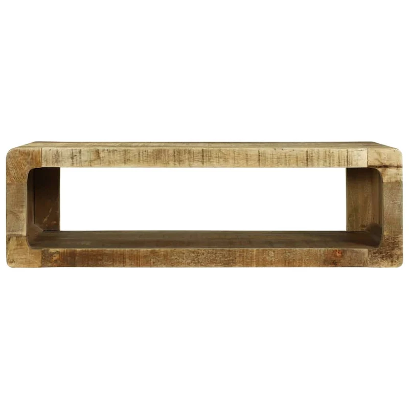 Meuble TV moderne minimaliste rangement 80 x 30 x 25 cm en bois de manguier marron 02_0058072
