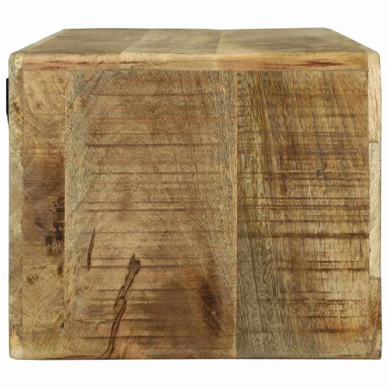 Meuble TV moderne minimaliste rangement 80 x 30 x 25 cm en bois de manguier marron 02_0058072