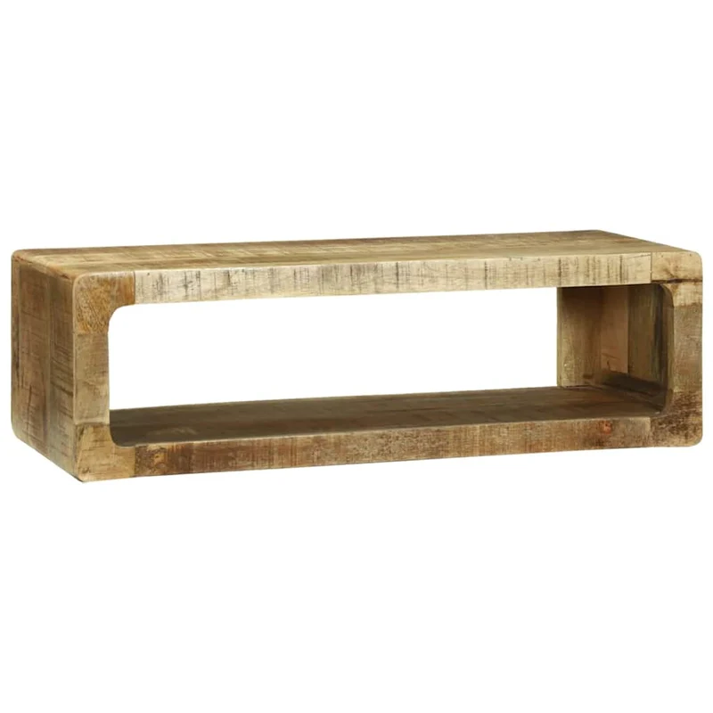 Meuble TV moderne minimaliste rangement 80 x 30 x 25 cm en bois de manguier marron 02_0058072
