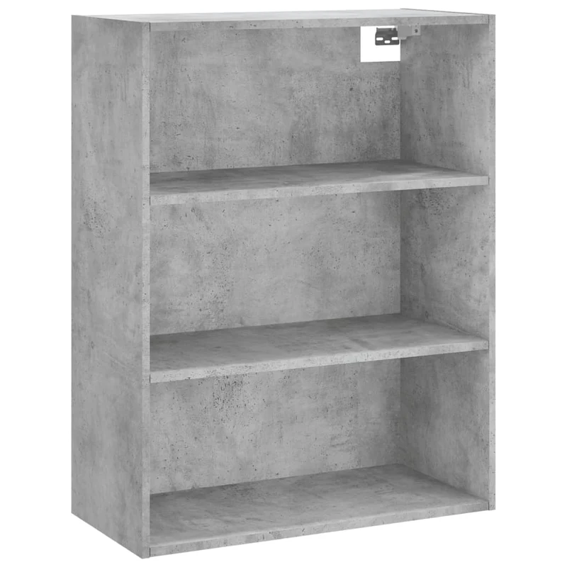 Buffet bahut commode armoire meuble de rangement organisateur cuisine salle de séjour salon haut 69,5 x 34 x 180 cm bois d'ingénierie gris 02_0034563